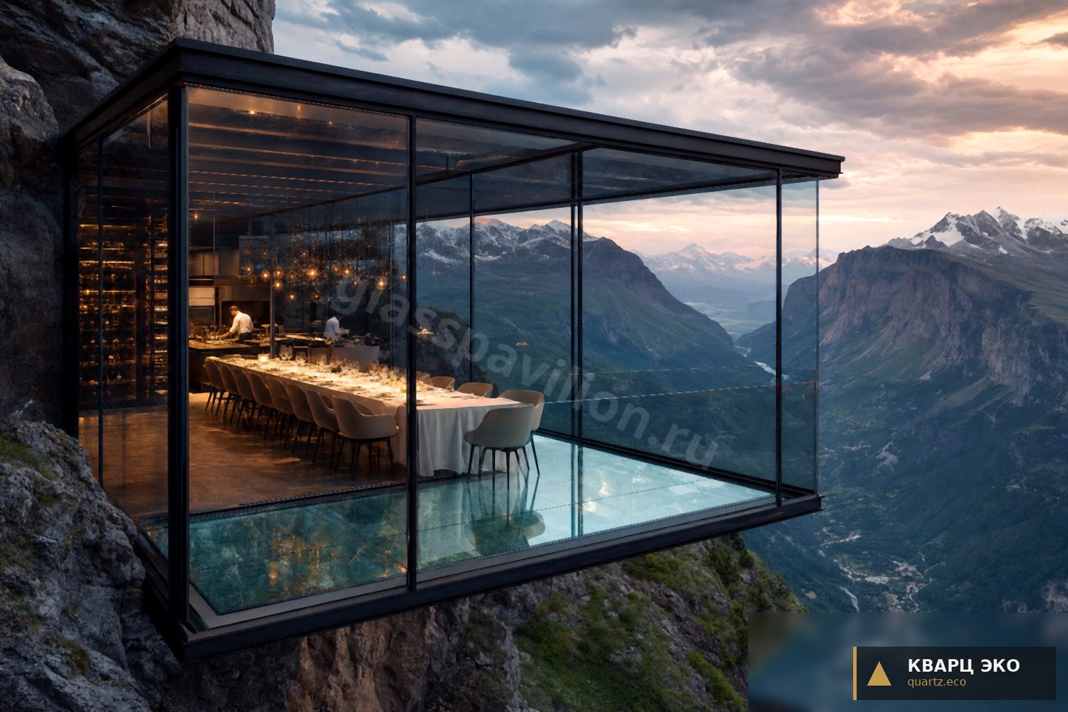Biznes Premium 08 Cliff Restaurant —  · КВАРЦ ЭКО